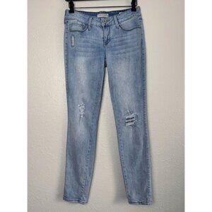 Guess Sienna curvy fit medium rise curvy skinny distressed jeans 27